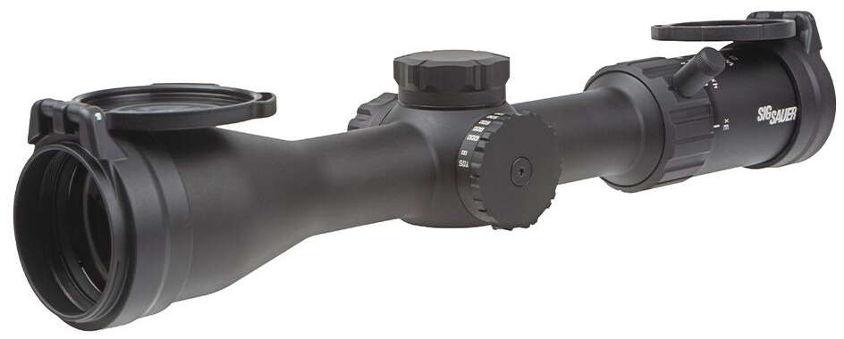 Scopes Sig Sauer Ready Series WHISKEY 4 SCOPE 3-12X44MM 30MM SFP HELLFIRE QUADPLEX ILLUM RETICLE BLK